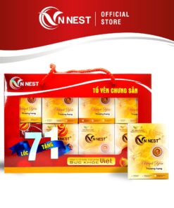Huyết Yến Thượng Hạng VN Nest (18% Tổ Yến) - Hộp 07 Lọ Tặng 01 Lọ x 70ml