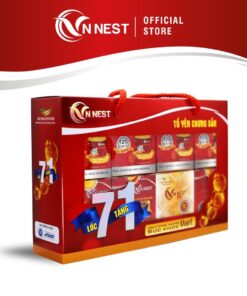 Huyết Yến Chưng Sẵn VN Nest (Huyết Yến 12%) - Hộp 07 Lọ Tặng 01 Lọ x 70ml